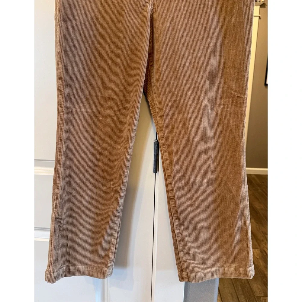 Wms LOFT Tan/Camel Casual Plus Size‎ Corduroy Cotton Pants Size 32/14